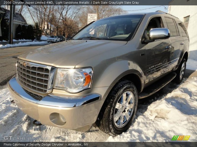 Light Sandstone Metallic / Dark Slate Gray/Light Slate Gray 2008 Chrysler Aspen Limited 4WD