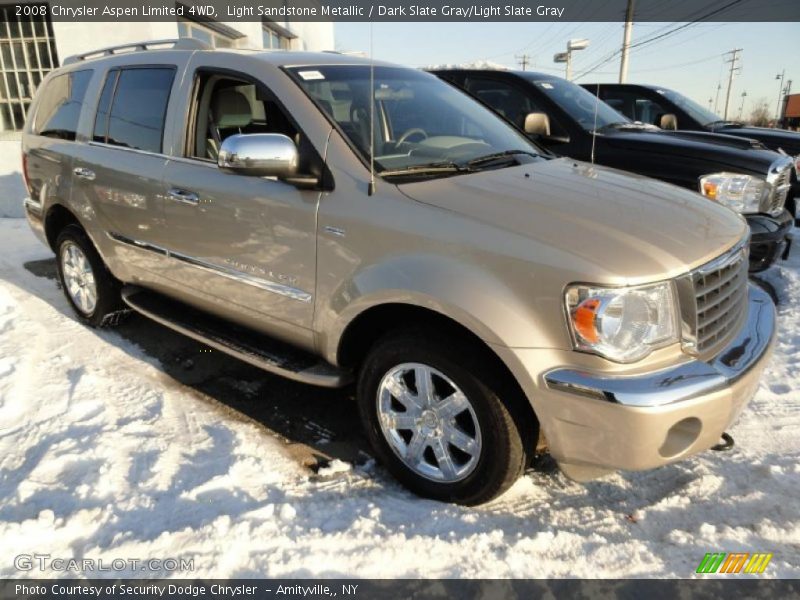 Light Sandstone Metallic / Dark Slate Gray/Light Slate Gray 2008 Chrysler Aspen Limited 4WD