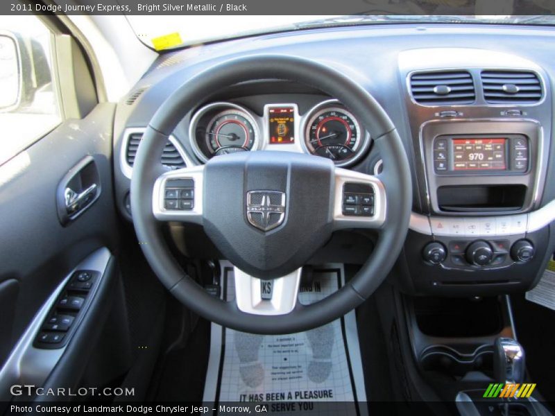 Bright Silver Metallic / Black 2011 Dodge Journey Express