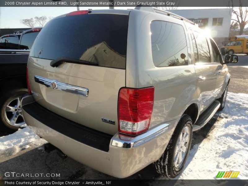 Light Sandstone Metallic / Dark Slate Gray/Light Slate Gray 2008 Chrysler Aspen Limited 4WD