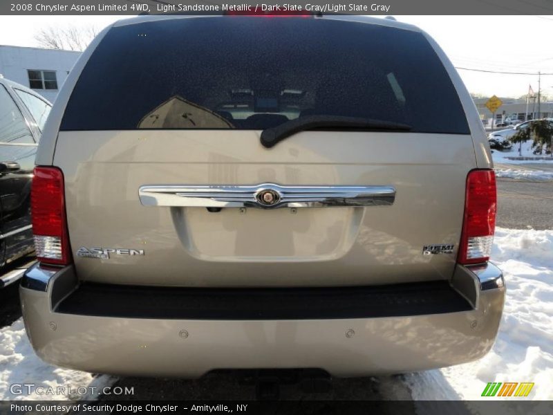 Light Sandstone Metallic / Dark Slate Gray/Light Slate Gray 2008 Chrysler Aspen Limited 4WD