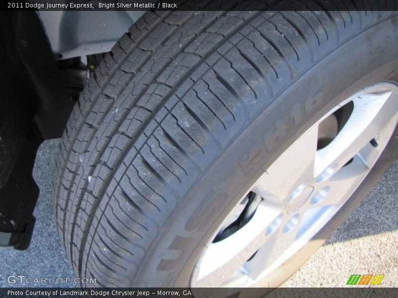 Bright Silver Metallic / Black 2011 Dodge Journey Express