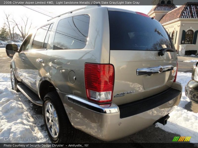 Light Sandstone Metallic / Dark Slate Gray/Light Slate Gray 2008 Chrysler Aspen Limited 4WD