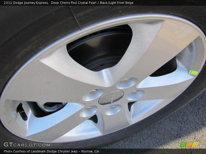 Deep Cherry Red Crystal Pearl / Black/Light Frost Beige 2011 Dodge Journey Express