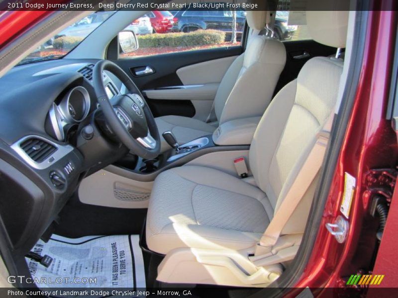 Deep Cherry Red Crystal Pearl / Black/Light Frost Beige 2011 Dodge Journey Express