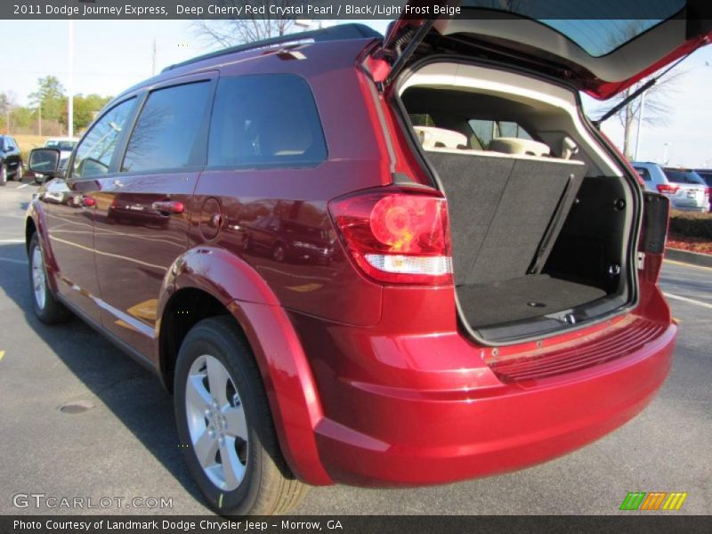 Deep Cherry Red Crystal Pearl / Black/Light Frost Beige 2011 Dodge Journey Express