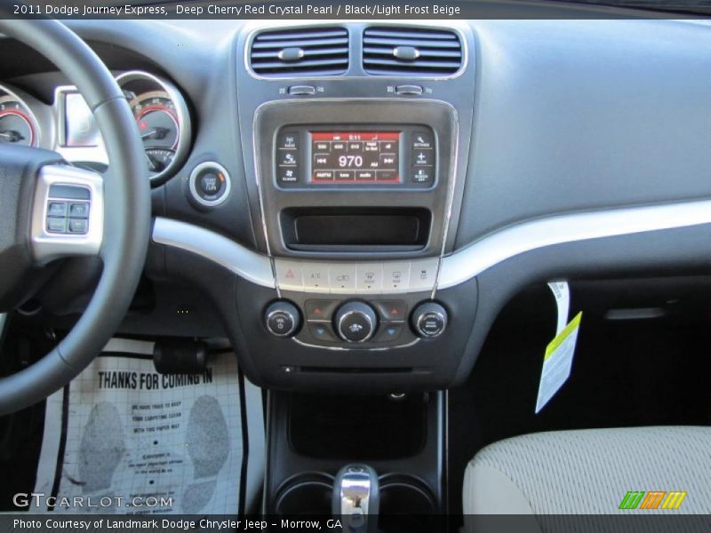 Deep Cherry Red Crystal Pearl / Black/Light Frost Beige 2011 Dodge Journey Express