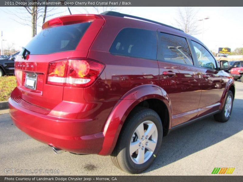 Deep Cherry Red Crystal Pearl / Black 2011 Dodge Journey Mainstreet
