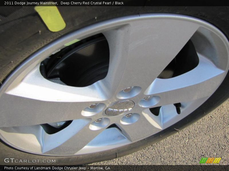 Deep Cherry Red Crystal Pearl / Black 2011 Dodge Journey Mainstreet