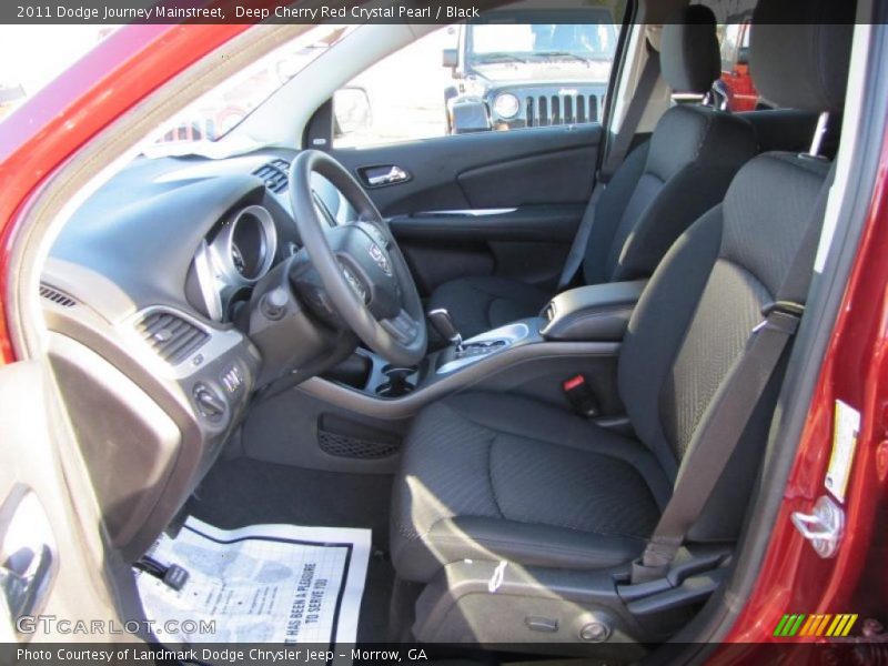 Deep Cherry Red Crystal Pearl / Black 2011 Dodge Journey Mainstreet