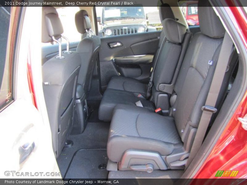 Deep Cherry Red Crystal Pearl / Black 2011 Dodge Journey Mainstreet