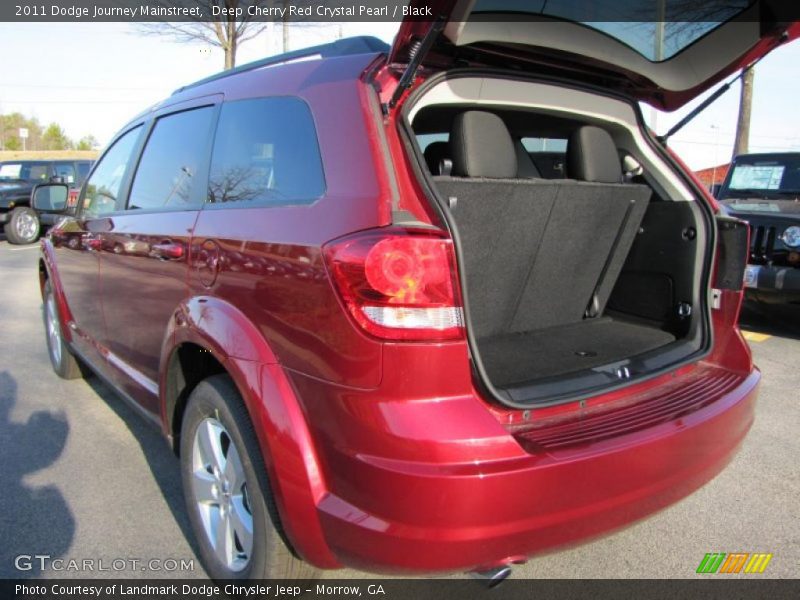 Deep Cherry Red Crystal Pearl / Black 2011 Dodge Journey Mainstreet