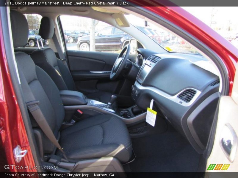 Deep Cherry Red Crystal Pearl / Black 2011 Dodge Journey Mainstreet