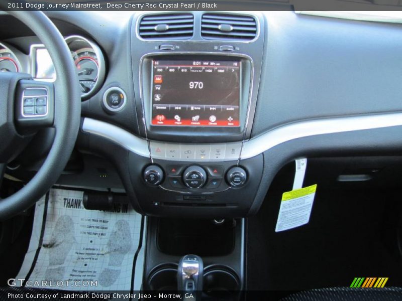 Deep Cherry Red Crystal Pearl / Black 2011 Dodge Journey Mainstreet