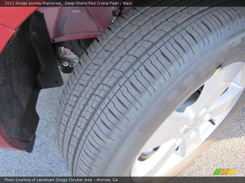 Deep Cherry Red Crystal Pearl / Black 2011 Dodge Journey Mainstreet