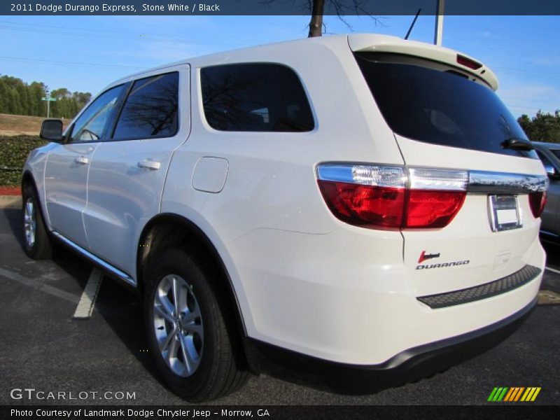 Stone White / Black 2011 Dodge Durango Express