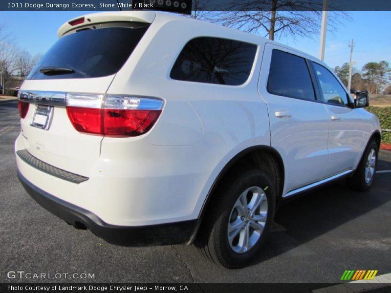 Stone White / Black 2011 Dodge Durango Express