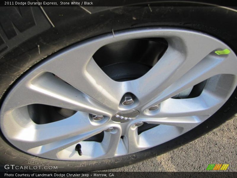 Stone White / Black 2011 Dodge Durango Express