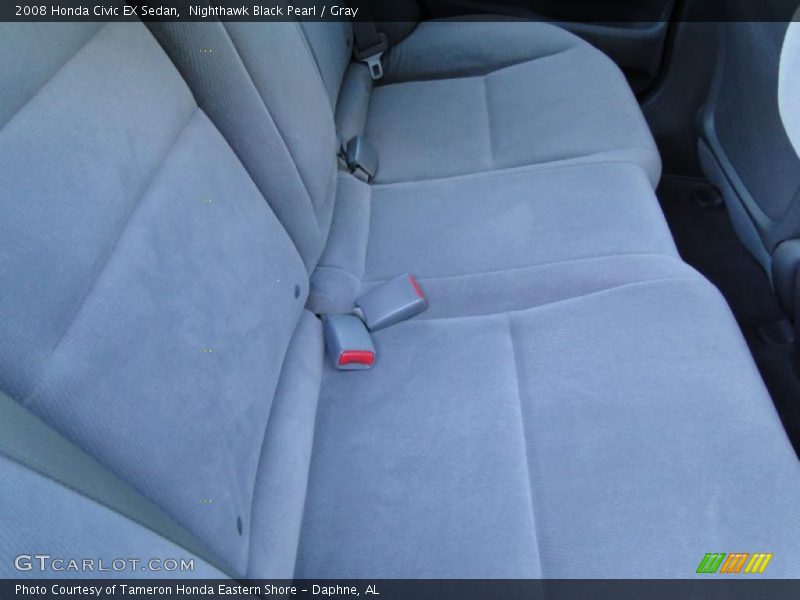Nighthawk Black Pearl / Gray 2008 Honda Civic EX Sedan