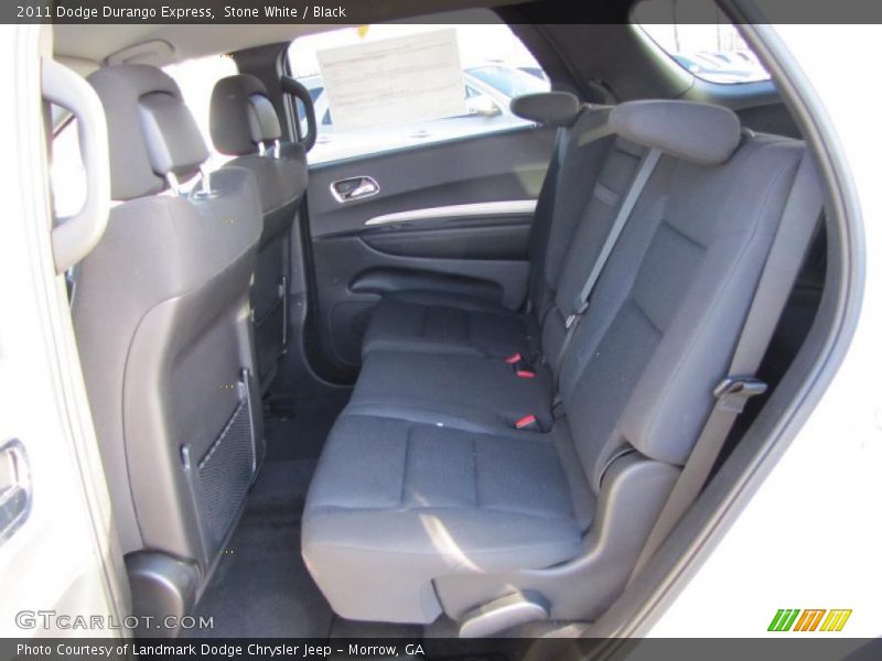 Stone White / Black 2011 Dodge Durango Express