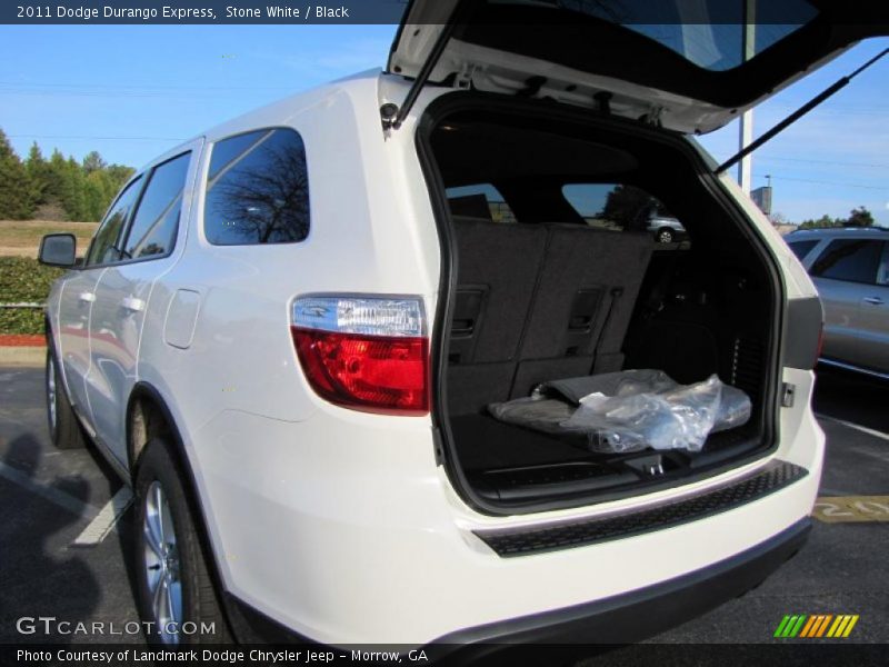 Stone White / Black 2011 Dodge Durango Express