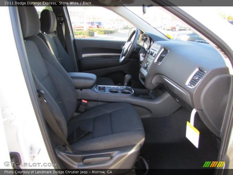Stone White / Black 2011 Dodge Durango Express