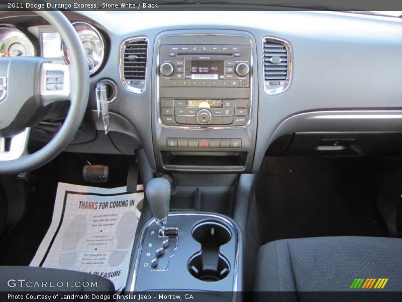 Stone White / Black 2011 Dodge Durango Express