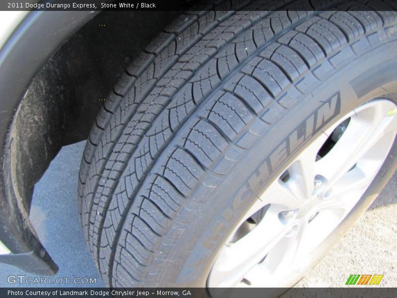 Stone White / Black 2011 Dodge Durango Express