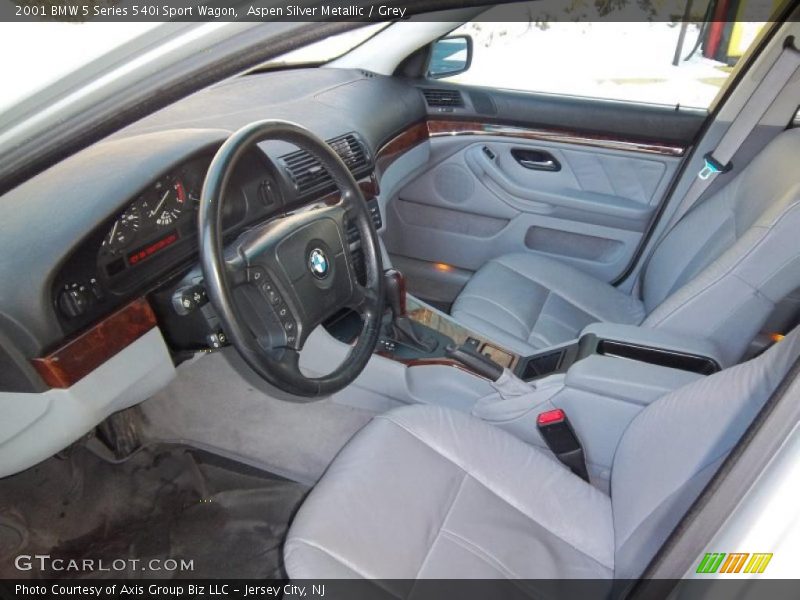  2001 5 Series 540i Sport Wagon Grey Interior