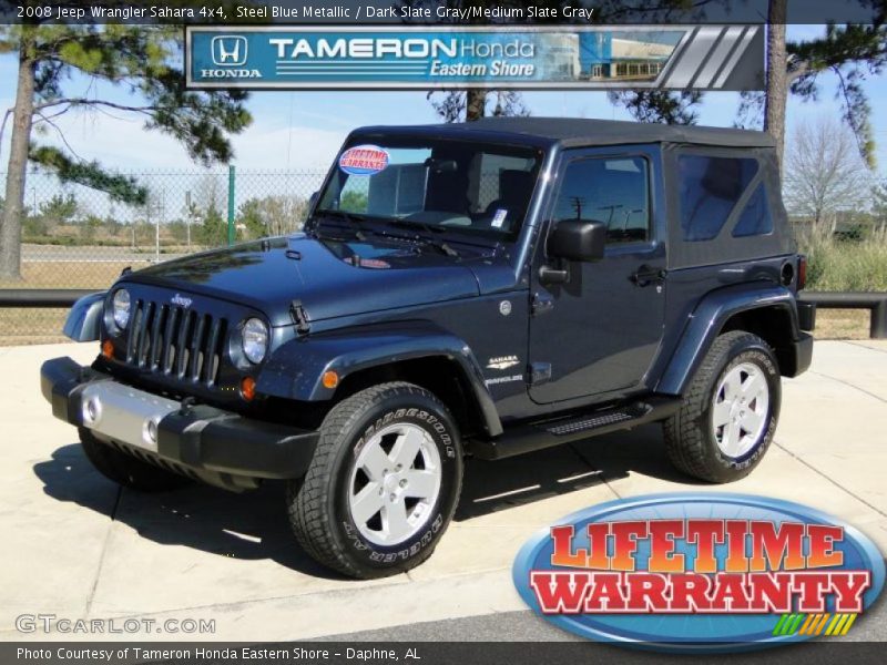 Steel Blue Metallic / Dark Slate Gray/Medium Slate Gray 2008 Jeep Wrangler Sahara 4x4