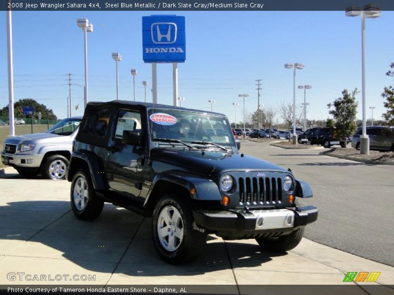 Steel Blue Metallic / Dark Slate Gray/Medium Slate Gray 2008 Jeep Wrangler Sahara 4x4