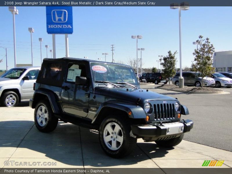 Steel Blue Metallic / Dark Slate Gray/Medium Slate Gray 2008 Jeep Wrangler Sahara 4x4