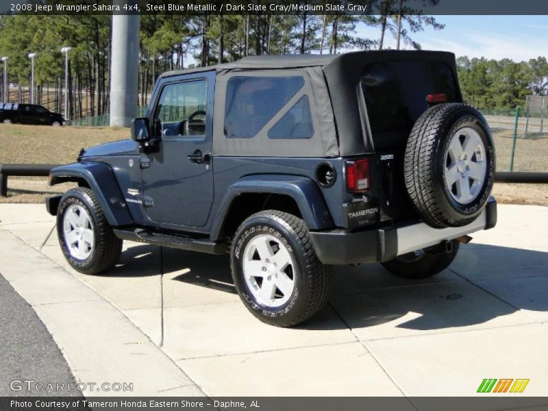Steel Blue Metallic / Dark Slate Gray/Medium Slate Gray 2008 Jeep Wrangler Sahara 4x4