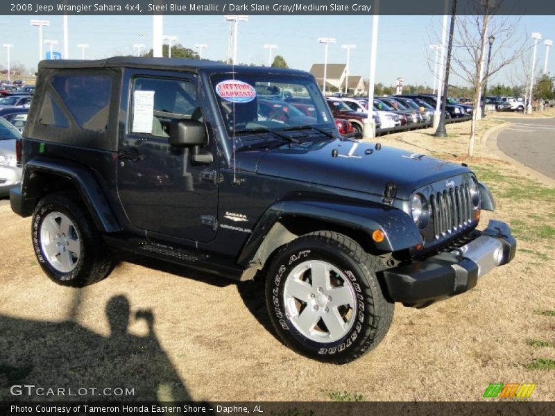 Steel Blue Metallic / Dark Slate Gray/Medium Slate Gray 2008 Jeep Wrangler Sahara 4x4