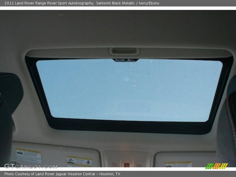 Sunroof of 2011 Range Rover Sport Autobiography