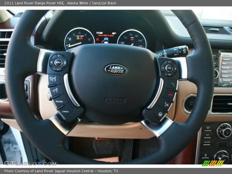 Alaska White / Sand/Jet Black 2011 Land Rover Range Rover HSE