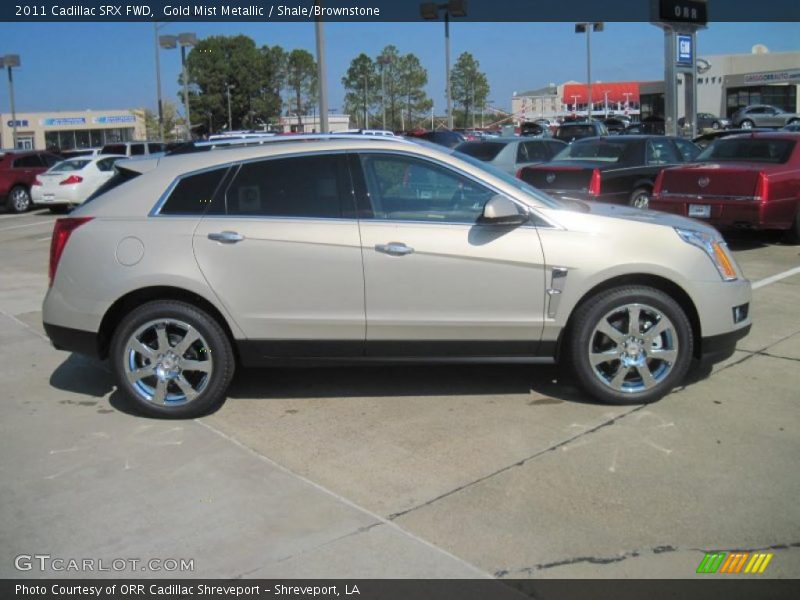 Gold Mist Metallic / Shale/Brownstone 2011 Cadillac SRX FWD