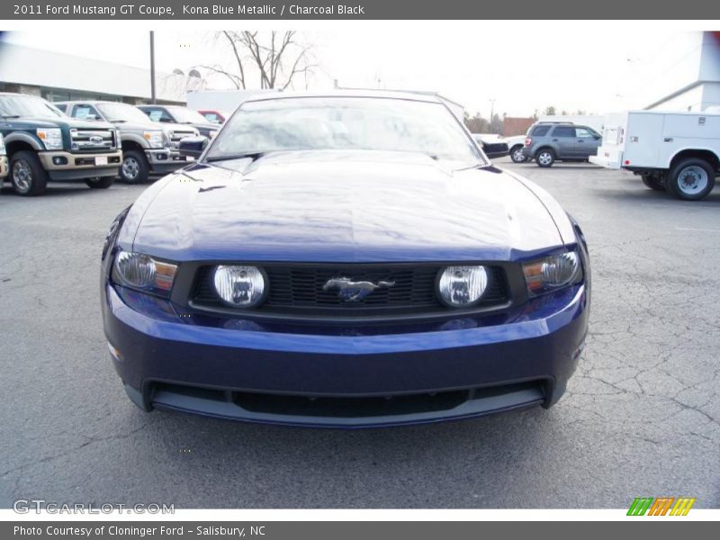 Kona Blue Metallic / Charcoal Black 2011 Ford Mustang GT Coupe