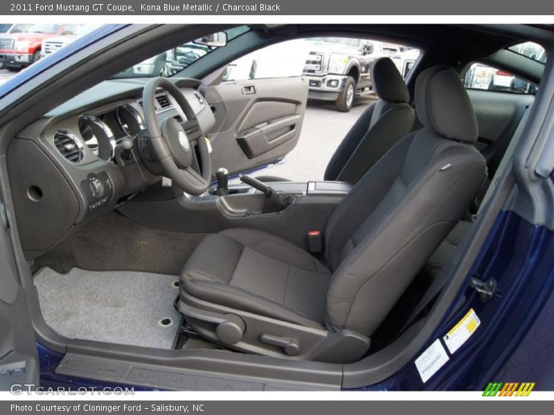 Kona Blue Metallic / Charcoal Black 2011 Ford Mustang GT Coupe