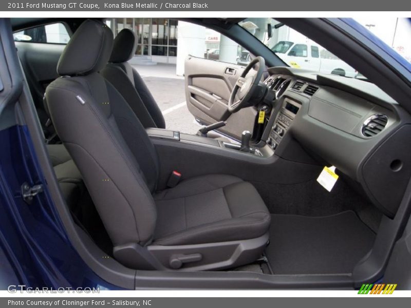Kona Blue Metallic / Charcoal Black 2011 Ford Mustang GT Coupe