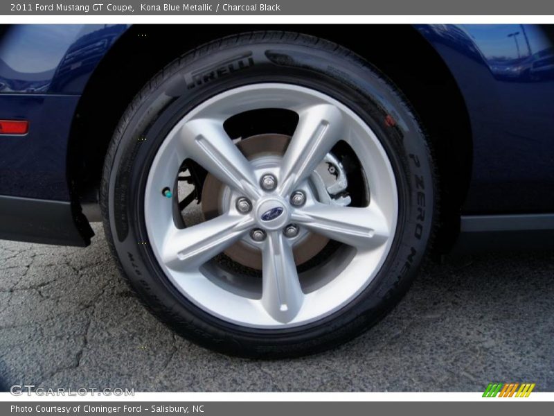 Kona Blue Metallic / Charcoal Black 2011 Ford Mustang GT Coupe