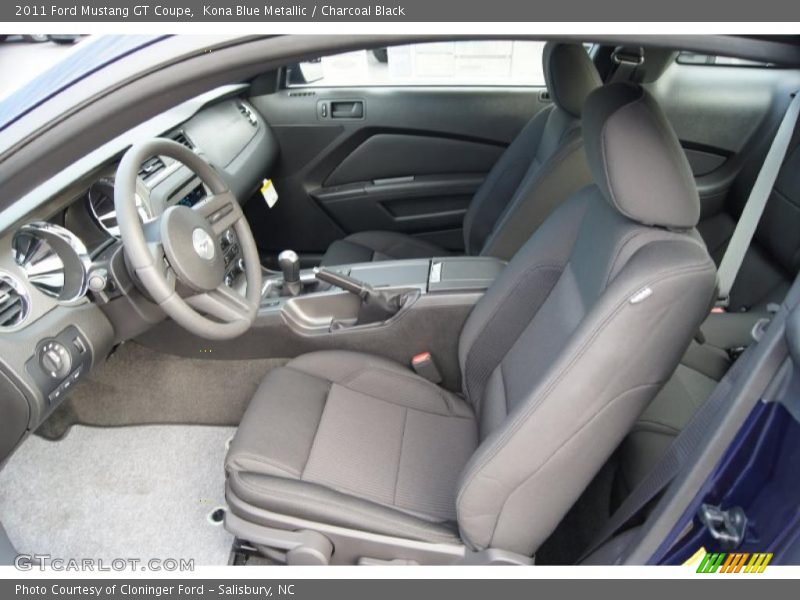 Kona Blue Metallic / Charcoal Black 2011 Ford Mustang GT Coupe