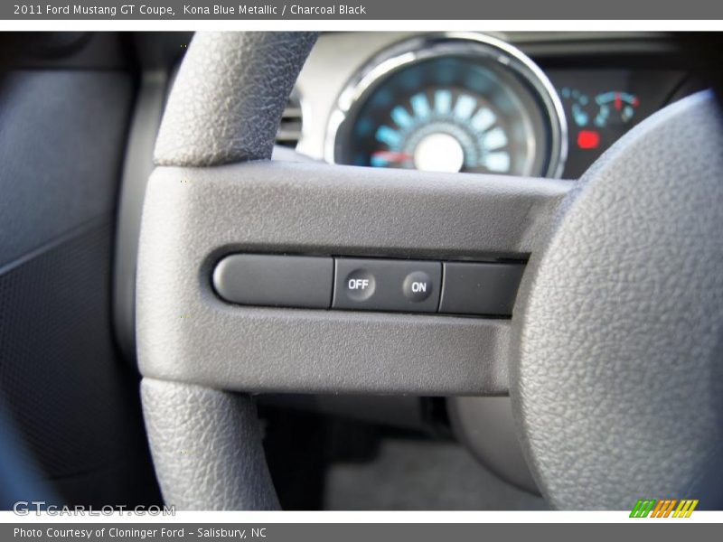 Kona Blue Metallic / Charcoal Black 2011 Ford Mustang GT Coupe