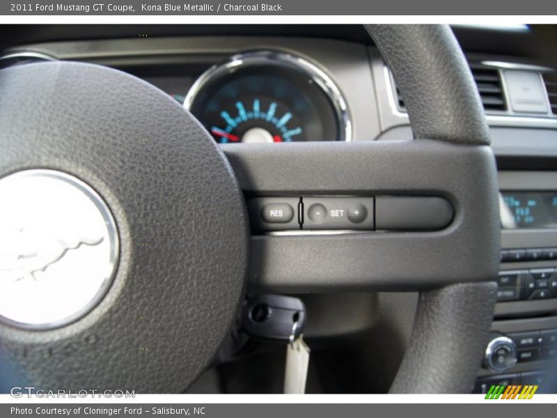 Kona Blue Metallic / Charcoal Black 2011 Ford Mustang GT Coupe