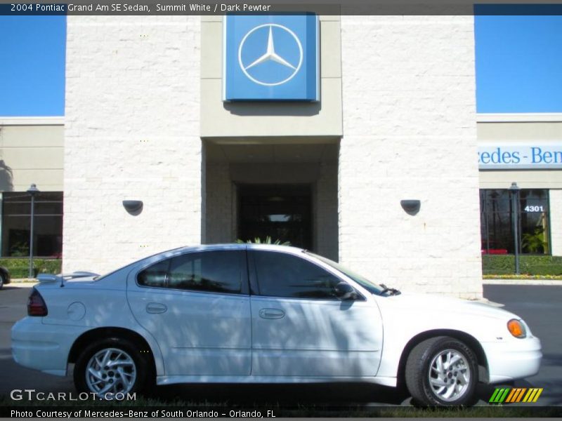 Summit White / Dark Pewter 2004 Pontiac Grand Am SE Sedan
