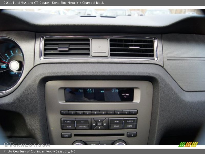 Kona Blue Metallic / Charcoal Black 2011 Ford Mustang GT Coupe