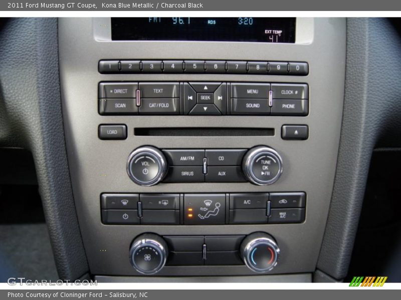 Kona Blue Metallic / Charcoal Black 2011 Ford Mustang GT Coupe