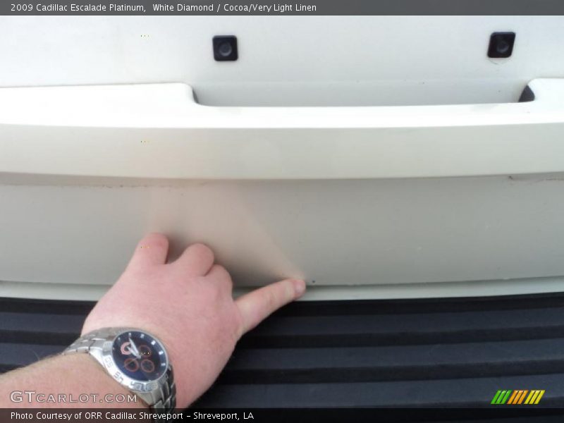 White Diamond / Cocoa/Very Light Linen 2009 Cadillac Escalade Platinum