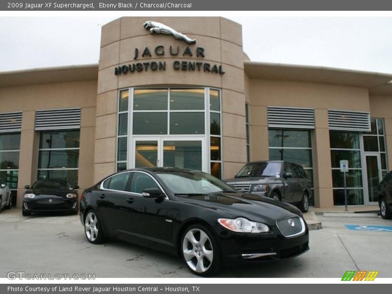 Ebony Black / Charcoal/Charcoal 2009 Jaguar XF Supercharged