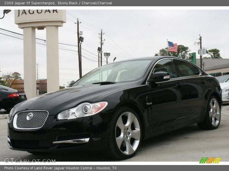 Ebony Black / Charcoal/Charcoal 2009 Jaguar XF Supercharged